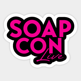 Soap Con Live Pink Only Logo Sticker